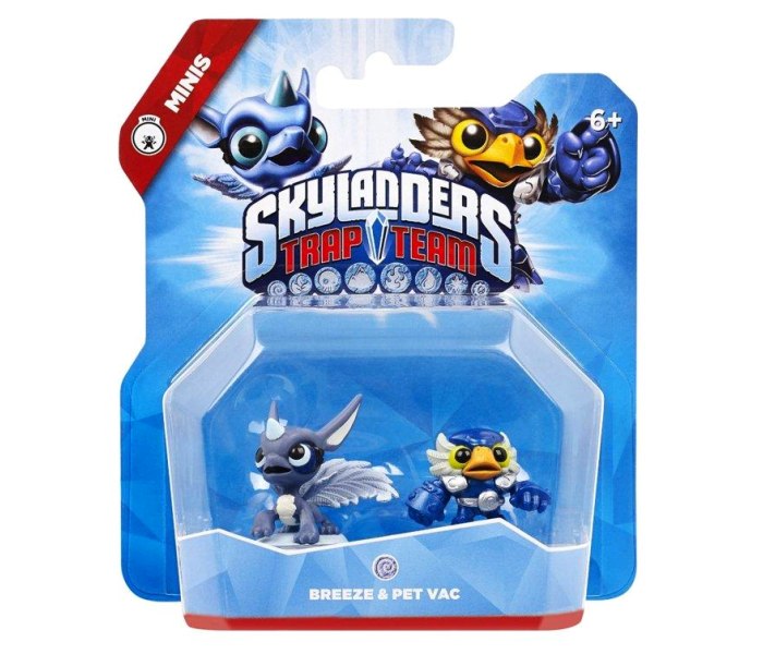 Skylanders trap team-minis breeze & pet vac
