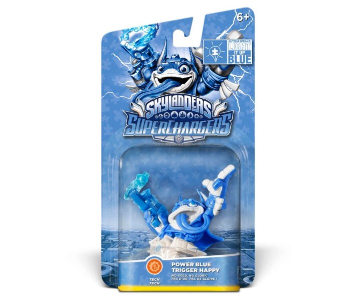 Skylanders Super Chargers Power Blue Trigger Happy