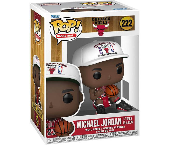 Igračka Funko POP! NBA: Chicago Bulls- Michael Jordan(3x in a row)