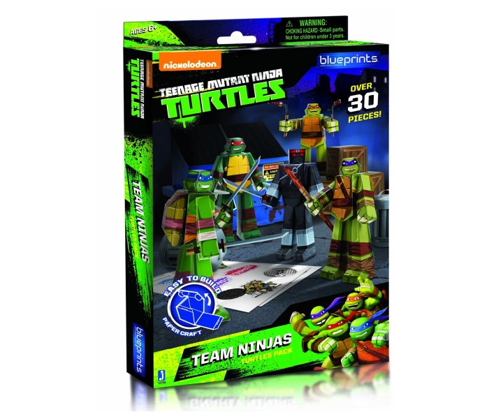 Set od papira ninja kornjace tim