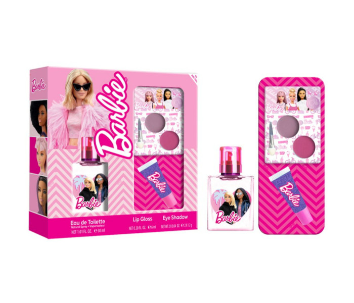 Toaletna voda Barbie edt 30ml.+ sjaj za usne + sjenka za oči