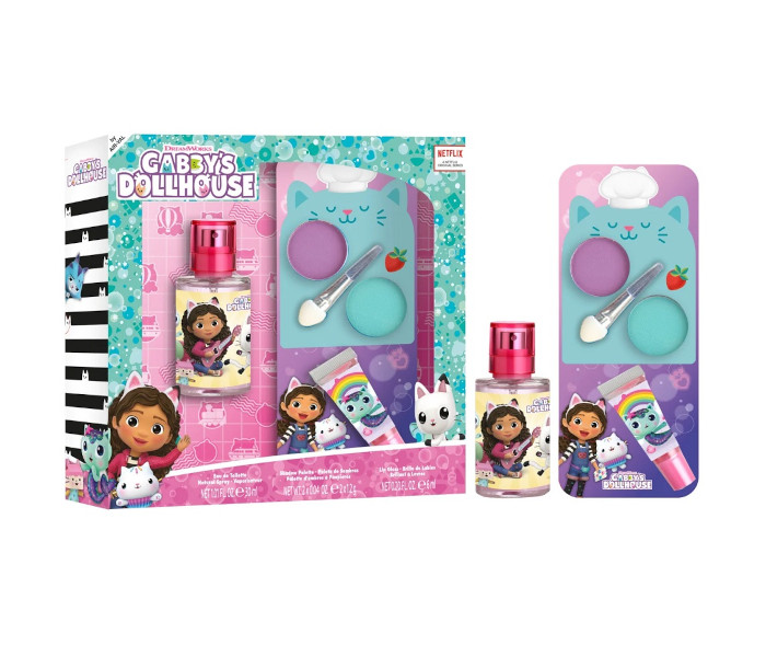 Toaletna voda Gabby's dollhouse edt 30ml.+ sjaj za usne + sjenka za oči
