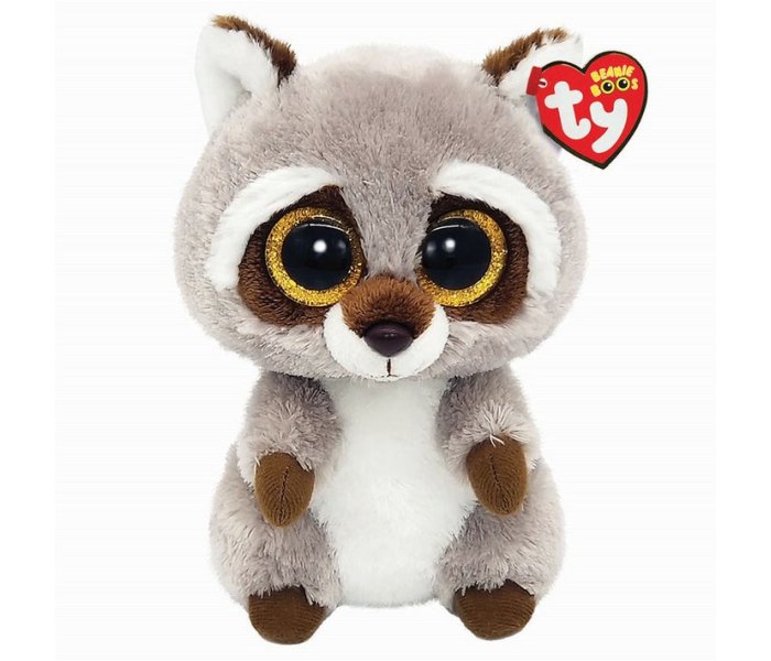 Igračka Ty Pliš sivi rakun 15 cm., regular