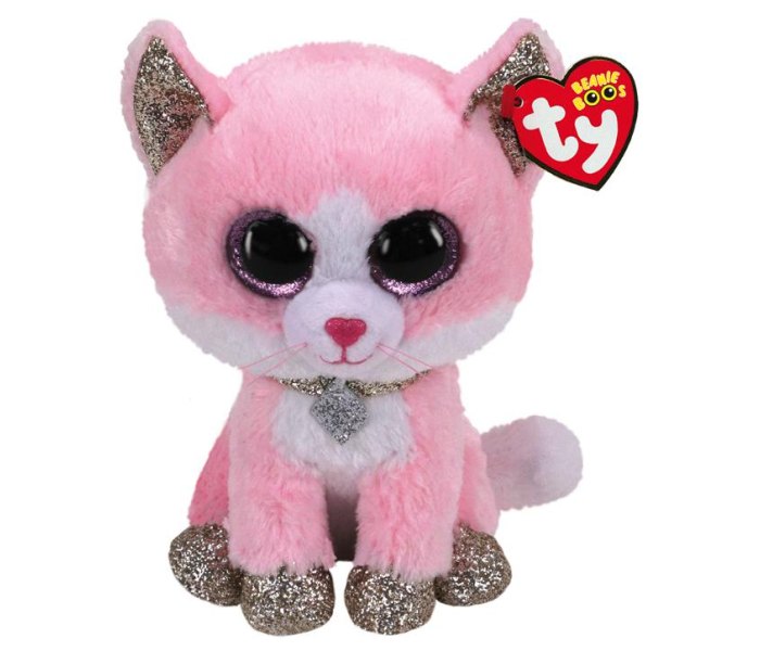 Igračka Ty Pliš mačka pink, 24cm.medium
