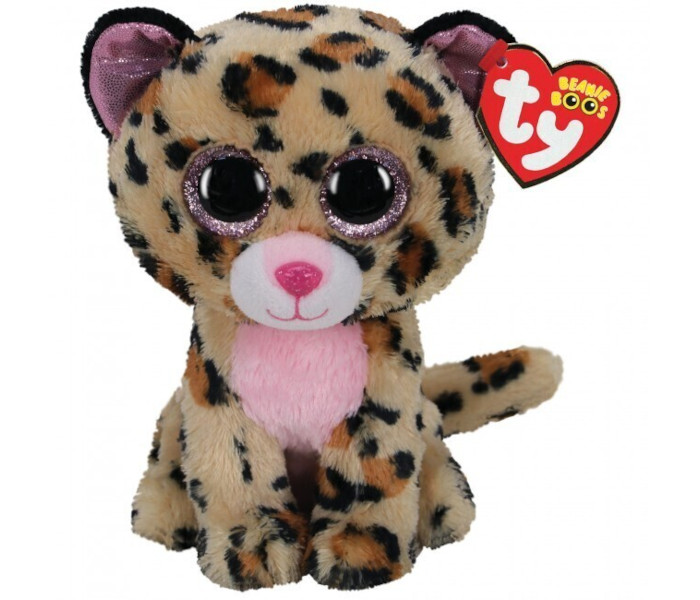 Igračka Ty Pliš pink leopard, 15cm. regular