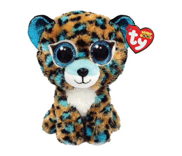 Igračka Ty Pliš plavi leopard 15cm