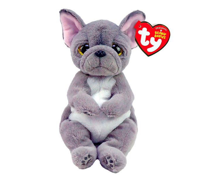 Igračka Ty Pliš sivi pas 24cm, medium