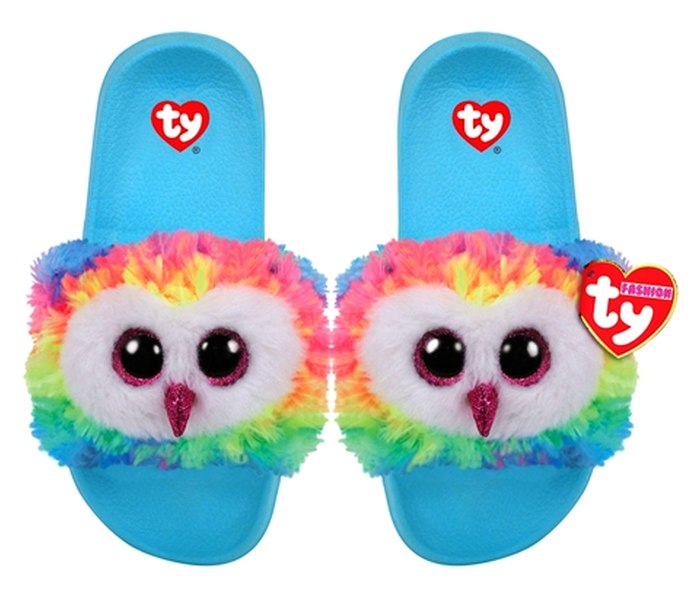 Plis Ty papuce sova multikolor vel.M (32-34)