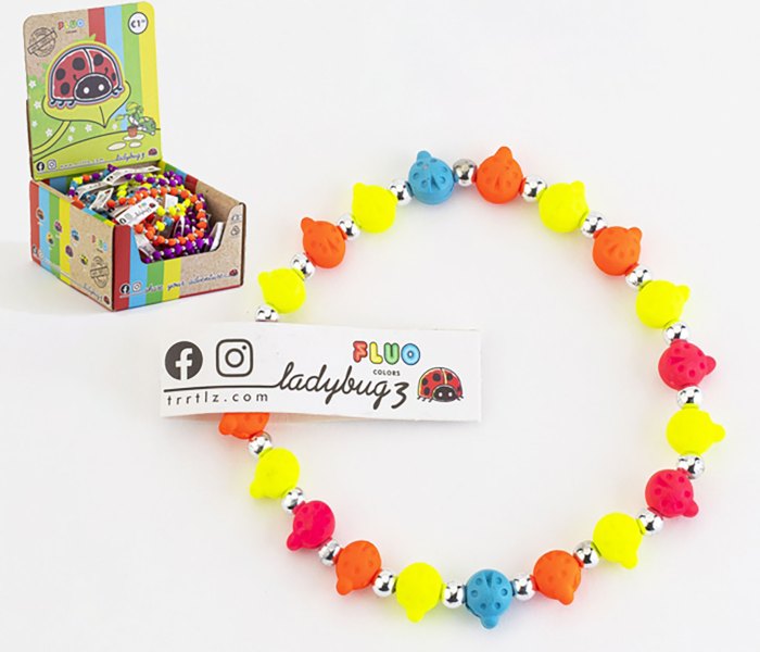 Narukvica ladybugz fluo