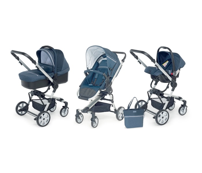 Kolica trio supertres jeans-blue