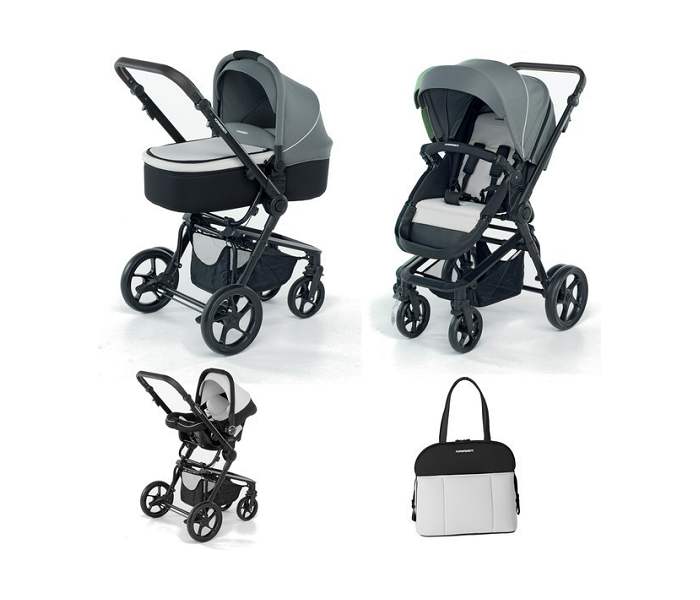 Kolica trio 3chic travel sistem grey