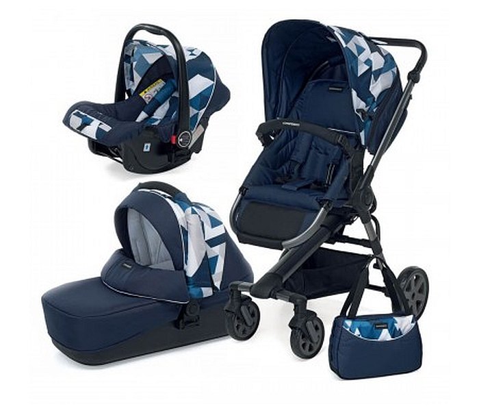Kolica Up3 travel system blue diamond
