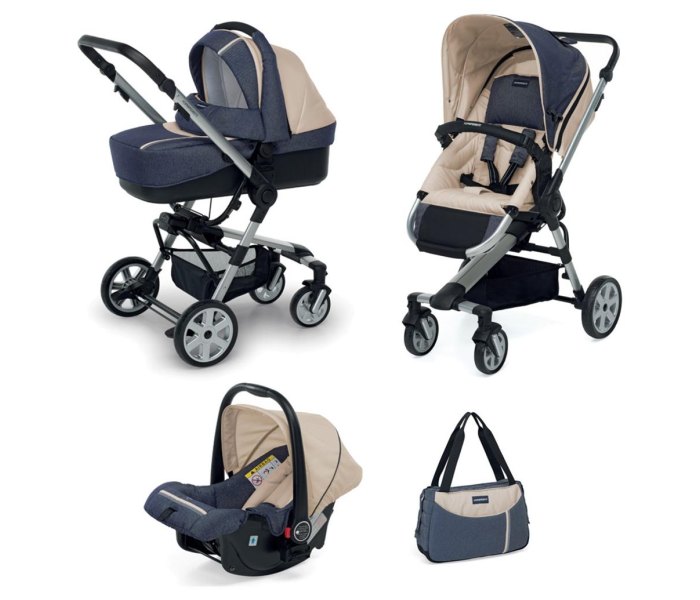 Kolica Up3 travel system sport blue