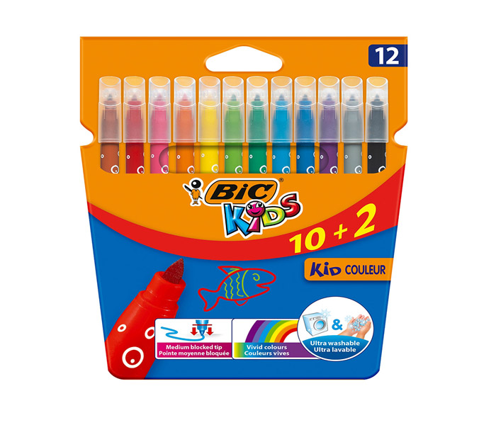 Bic Kids Kid Couleur 10 + 2 flomasteri