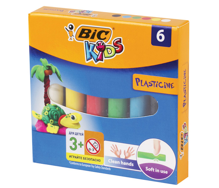 BIC plastelin 6kom