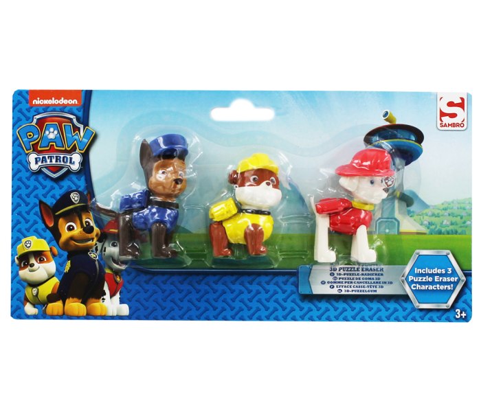 Figure Paw Patrol 3 Pack set - gumica