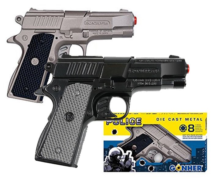 Igračka pistolj policijski 8 metaka