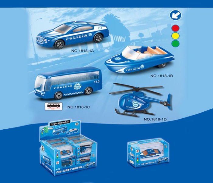 Policijsko vozilo metalno 8cm.