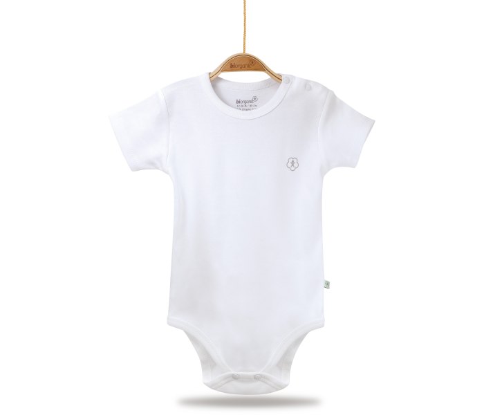Bodi za bebe BiOrganic kratkih rukava basic bez 86