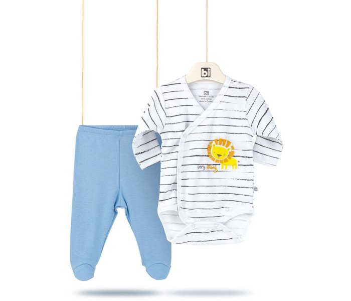 Komplet za bebe BiBaby lav 62 plavi