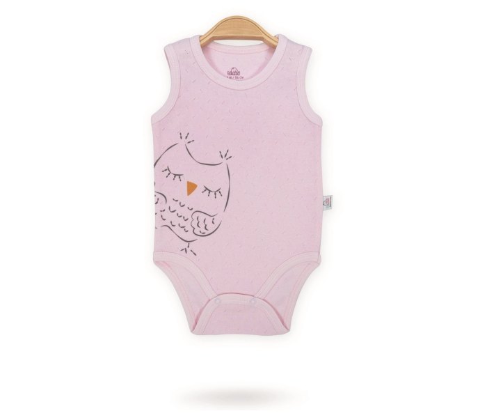 Bodi za bebe Bimini bez rukava  56 pink