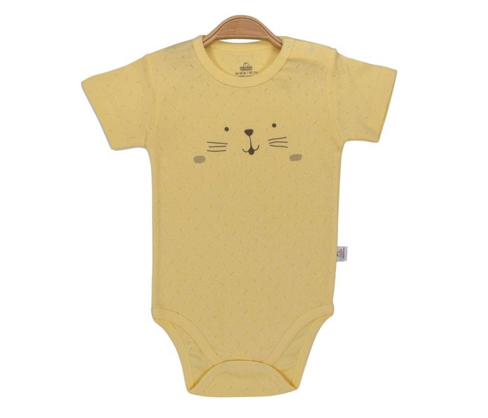 Bodi za bebe Bimini kratak rukav mackice 98 žuti