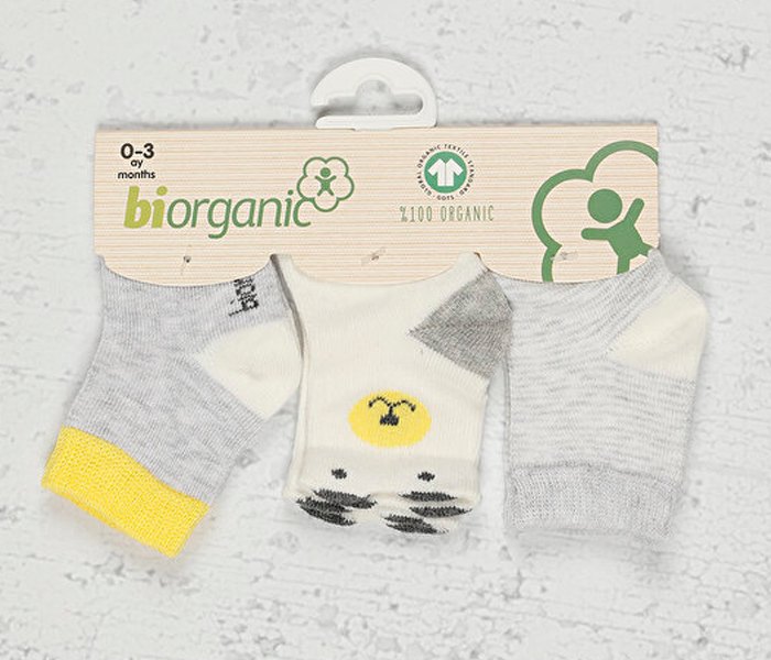 Čarapice Biorganic za bebe Bibaby 2 kom  0-3 mjeseca
