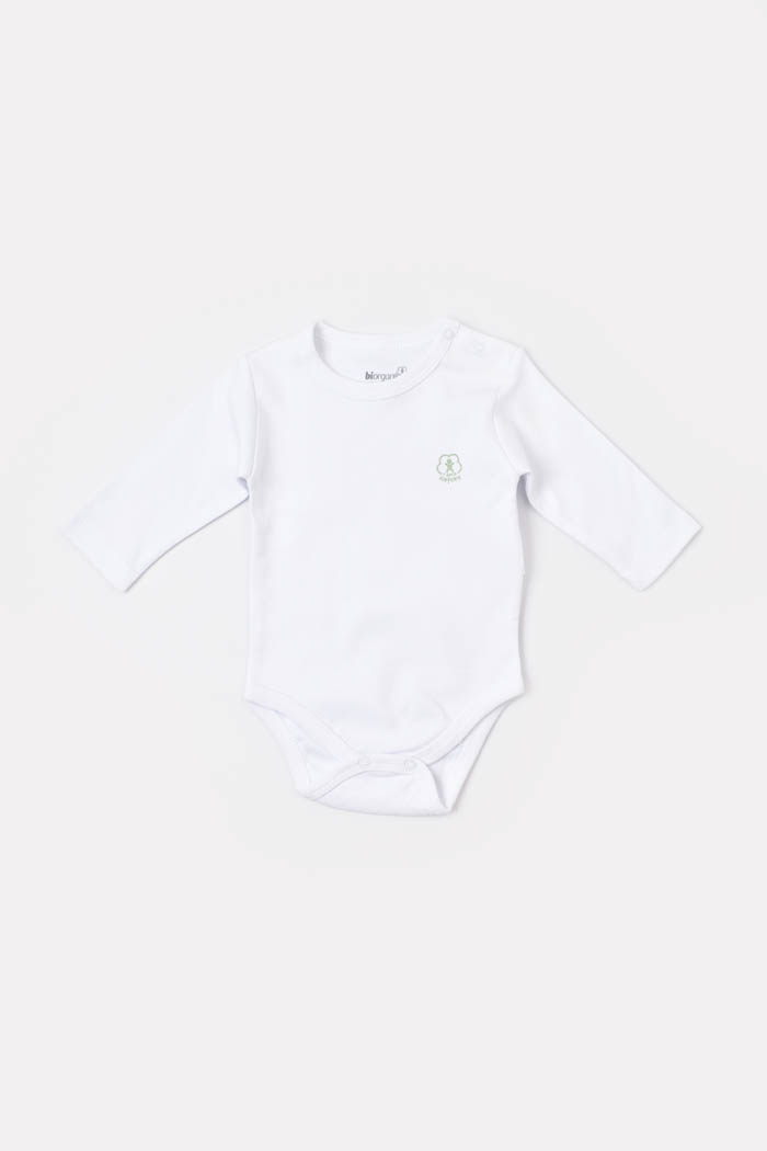 Bebi bodi BiOrganic dugi rukav,bijeli,74cm.