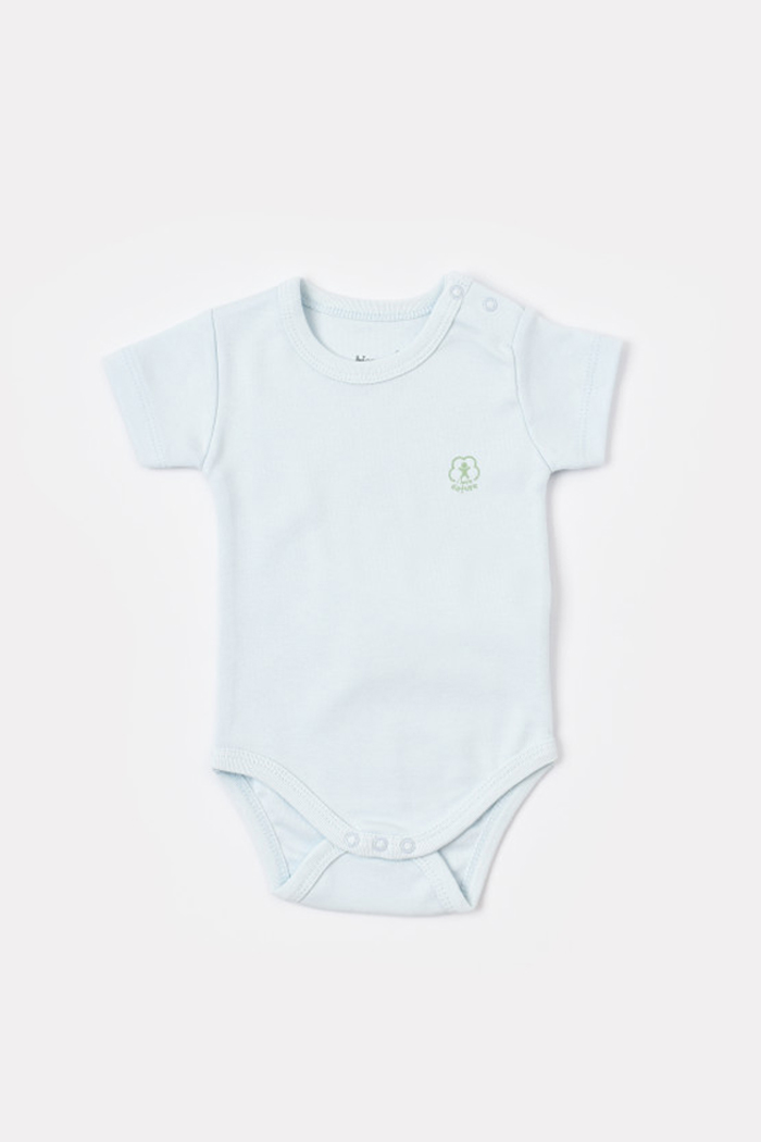 Bodi za bebe BiOrganic kratkih rukava priroda plavi 80 cm
