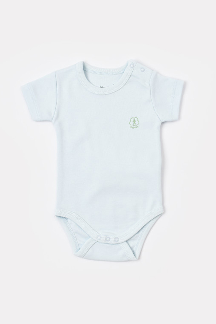 Bodi za bebe BiOrganic kratkih rukava priroda plavi 86 cm