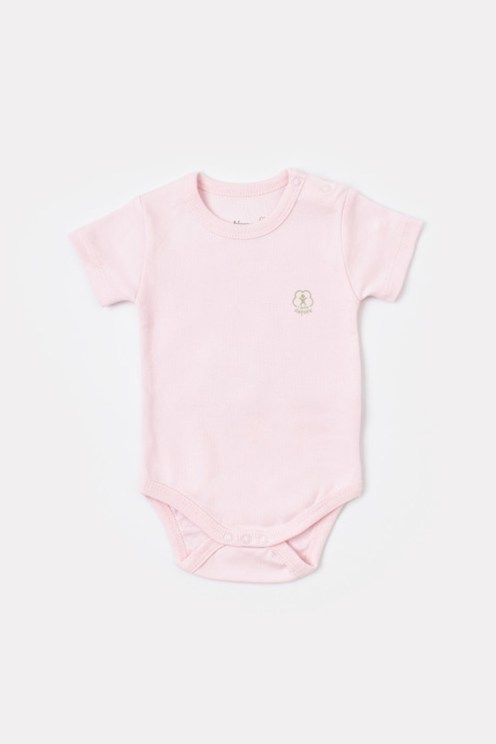 Bodi za bebe BiOrganic kratkih rukava priroda rozi 80 cm