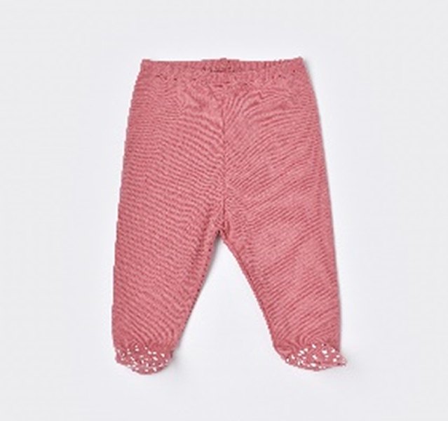 Pantalone za bebe BiOrganic little love roze 68 cm