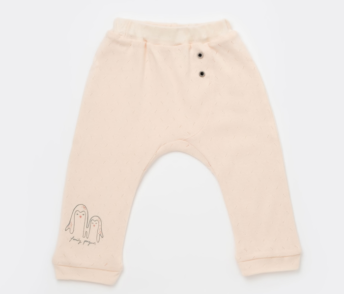 Pantalone za bebu BiBaby pingvini narandzasta 74 cm