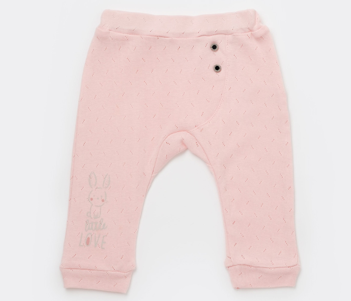 Pantalone za bebu BiOrganic zeko roze 80 cm