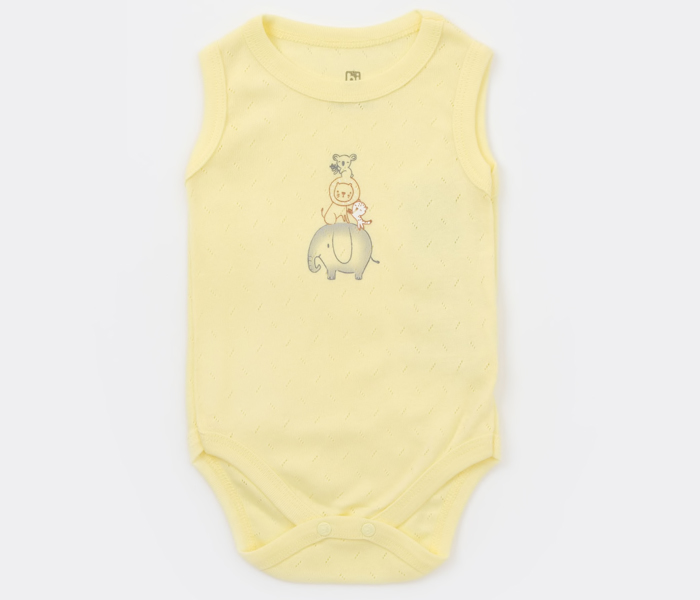 Bodi za bebe BiBaby bez rukava safari žuti 8