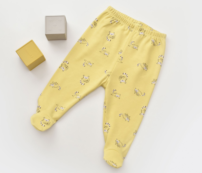 Pantalone za bebu BiOrganic rakun žute 56 cm