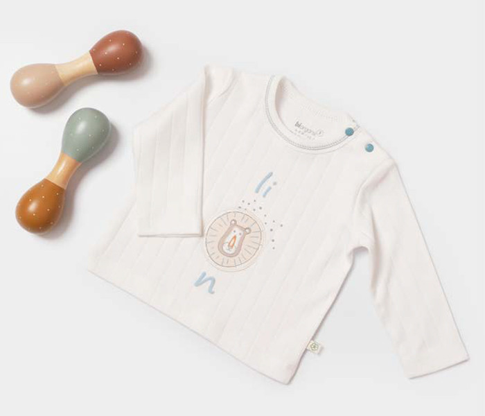 Majica za bebe BiOrganic lav bež 86