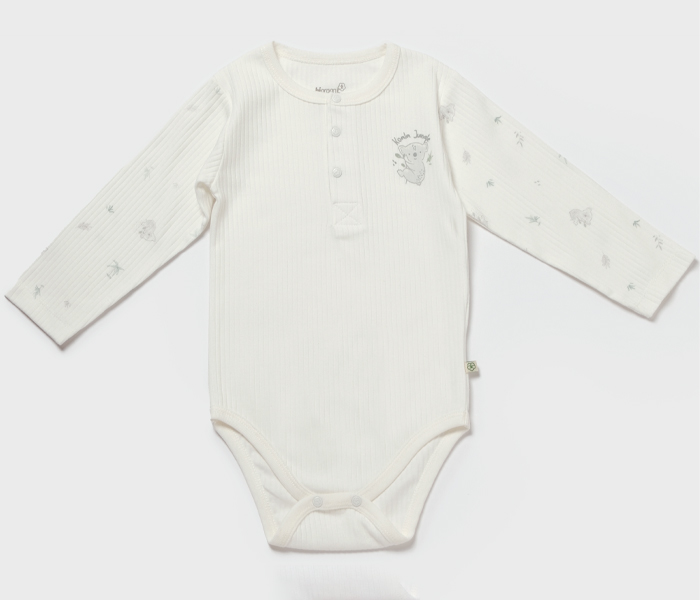 Bebi bodi dugi rukav Biorganic, sivi 98 cm