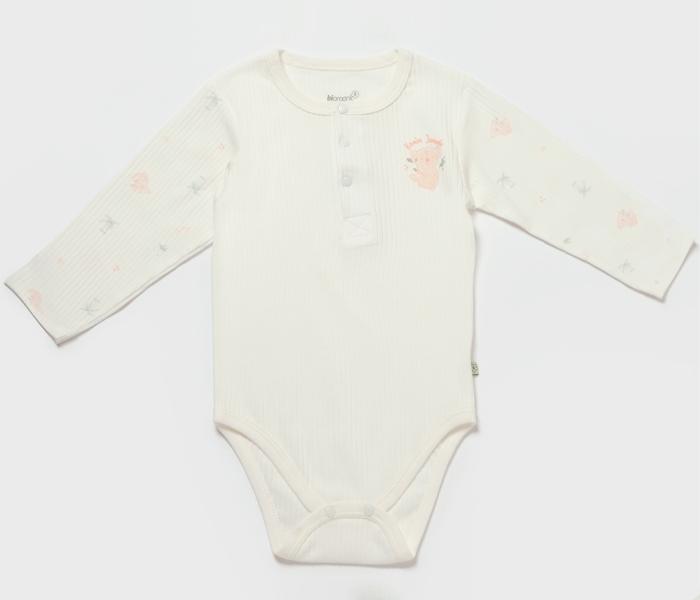 Bebi bodi dugi rukav Biorganic, rozi 92 cm