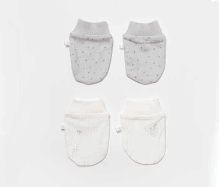 Bebi rukavice BiOrganic, koala 2/1, 0-6cm , sive