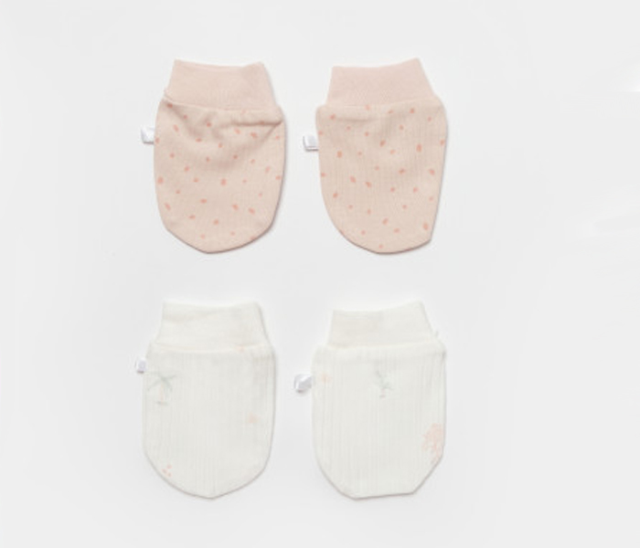 Bebi rukavice BiOrganic, koala 2/1, 0-6cm , roze