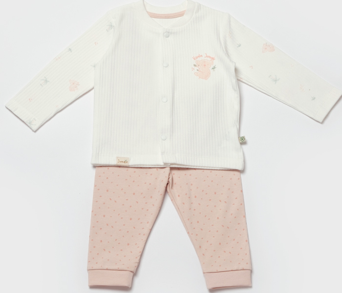 Pidžama Biorganic, koala, roza 86 cm