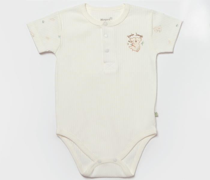 Bebi bodi kratki rukav Biorganic, zeleni 92 cm