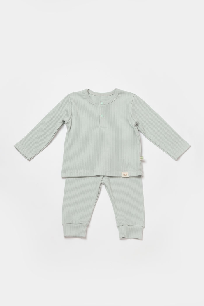 Bebi set BiOrganic 2/1 pantalone sa majicom, zeleni, 80cm