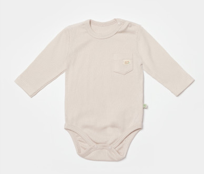 Bodi za bebe BiOrganic dugi rukav, 62cm , bež