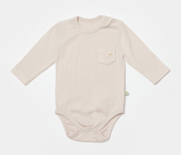 Bodi za bebe BiOrganic dugi rukav, 68cm , bež