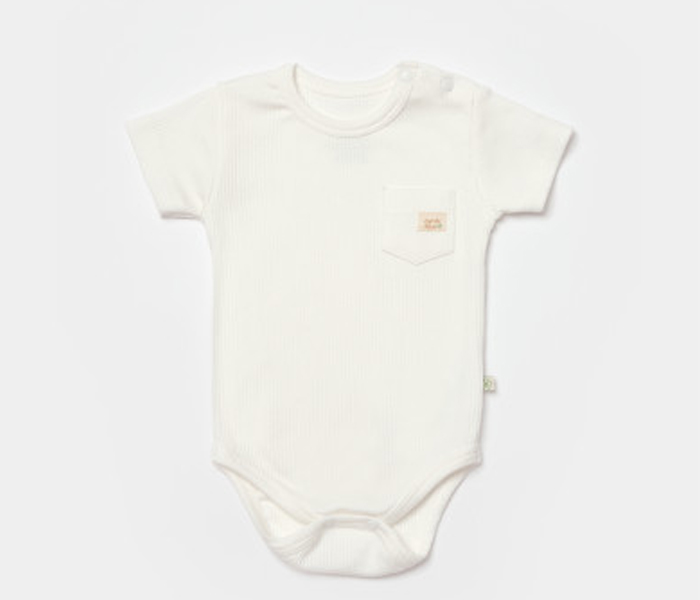 Bodi za bebe BiOrganic kratkih rukava, 80cm , bež