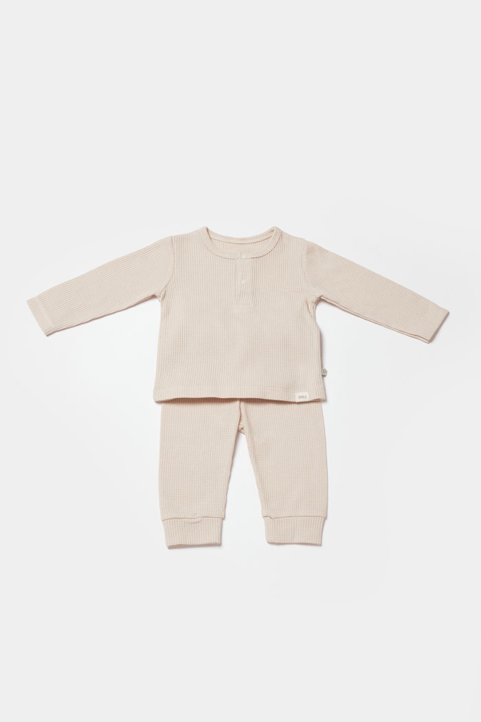 Bebi set BiOrganic 2/1 pantalone sa majicom, bež, 92cm