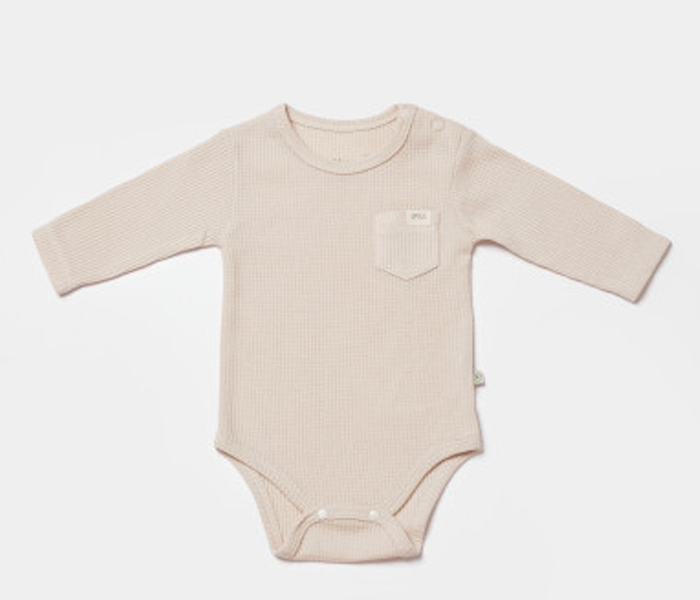 Bodi za bebe BiOrganic dugi rukav, 56cm , bež