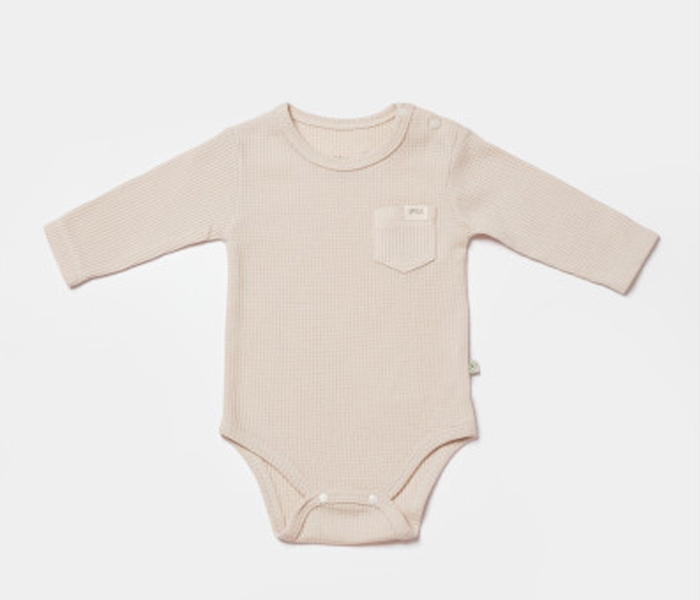 Bodi za bebe BiOrganic dugi rukav, 74cm , bež